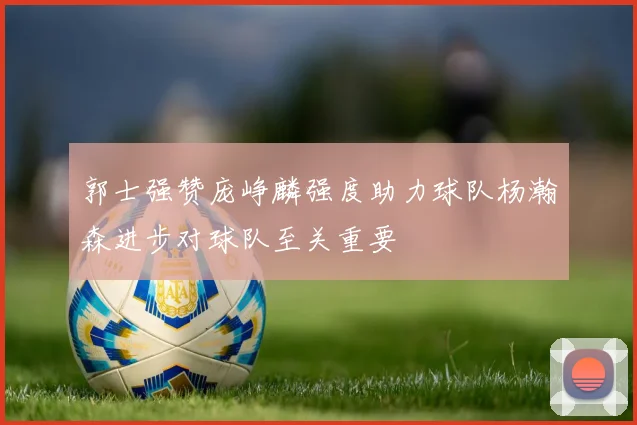 郭士强赞庞峥麟强度助力球队杨瀚森进步对球队至关重要